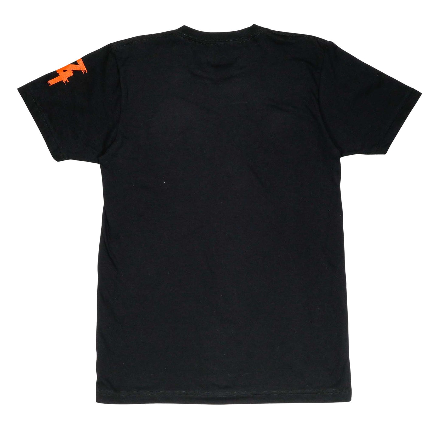 Women's - Heart Black and Orange Crew Neck T-Shirt-Vaughn de Heart