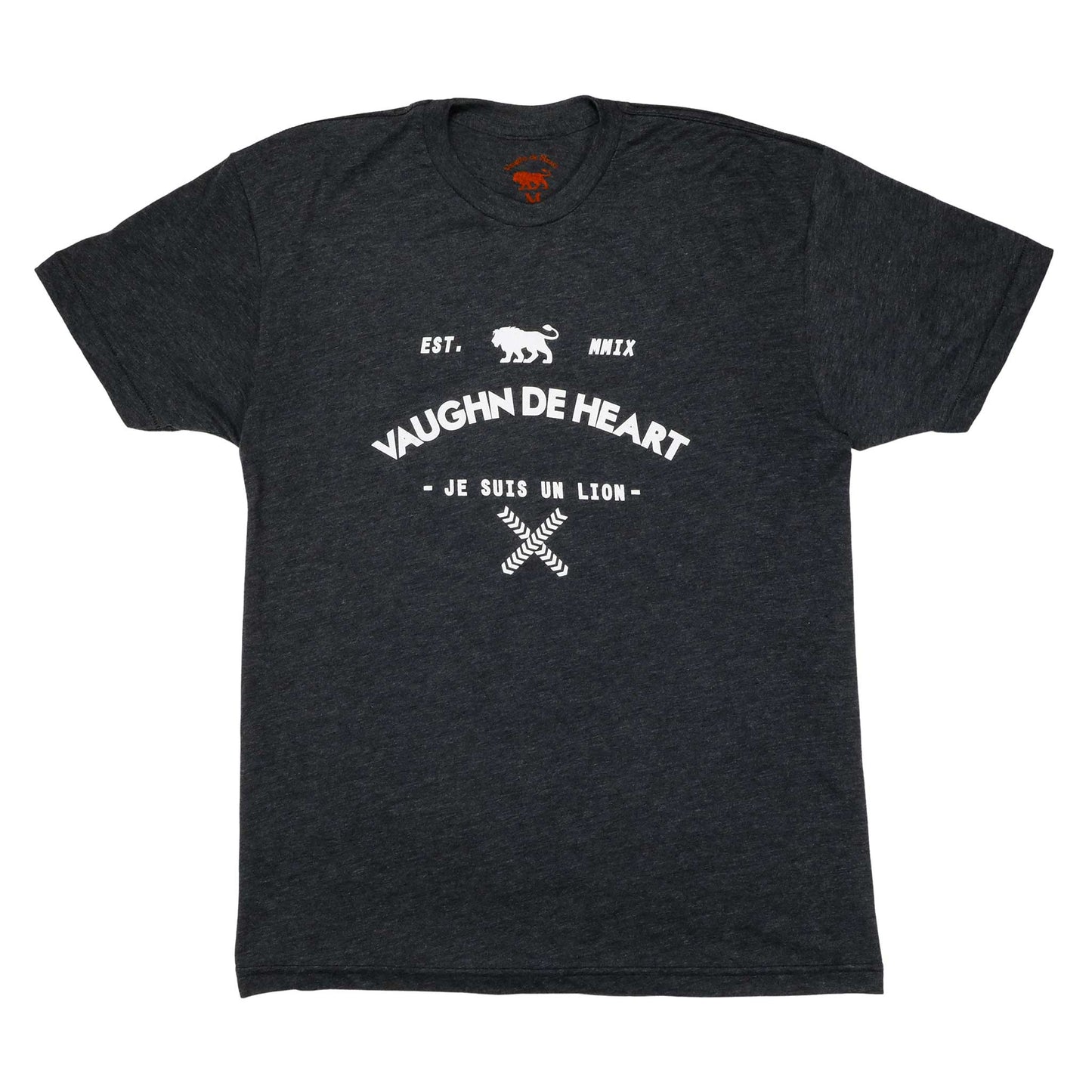 Men's - Established Heather Grey Crew Neck T-Shirt-Vaughn de Heart