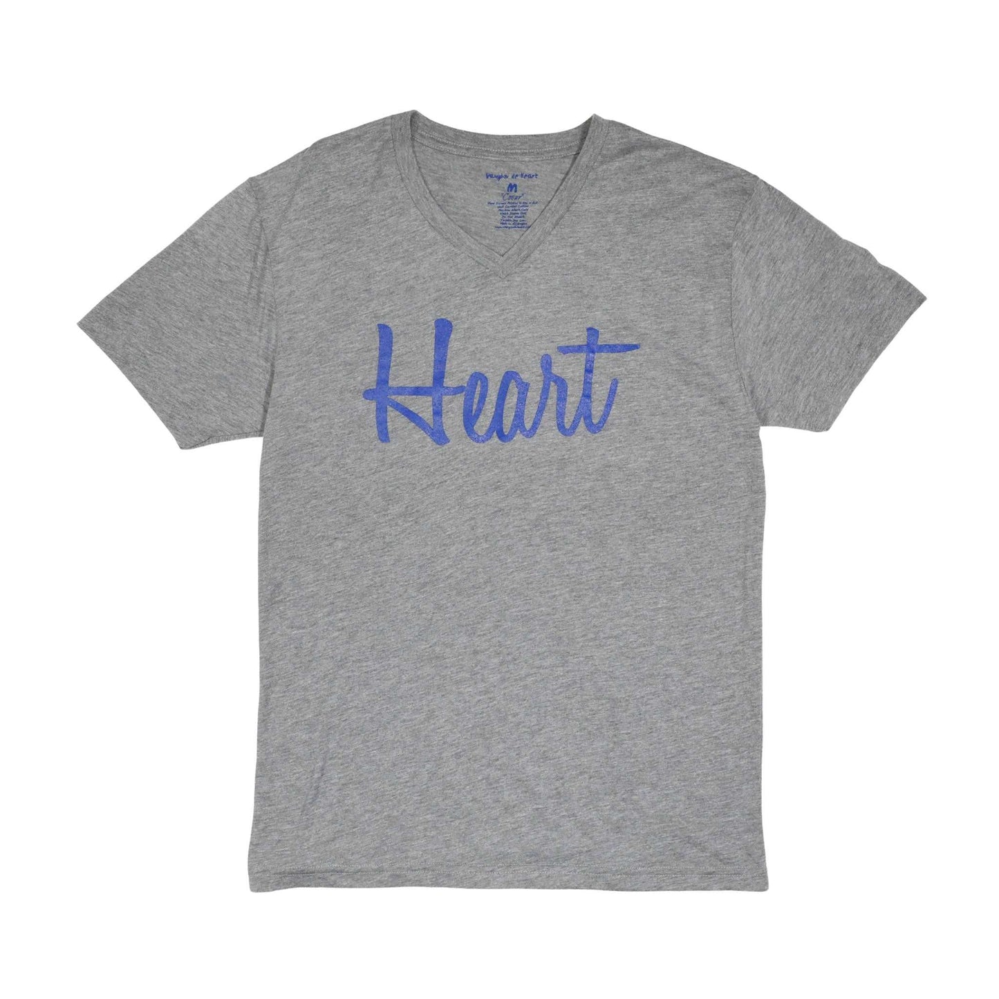 Women's - Heart Heather Grey V-Neck T-Shirt-Vaughn de Heart