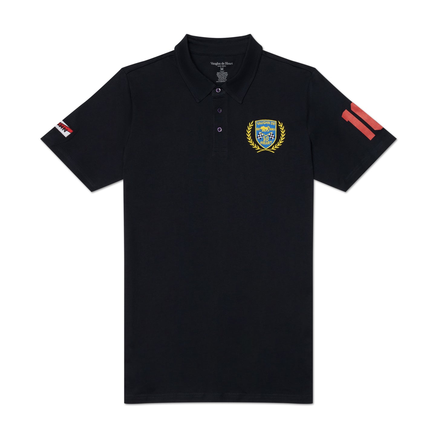 Men's - Uno Zero Corona Navy Blue Polo-Vaughn de Heart