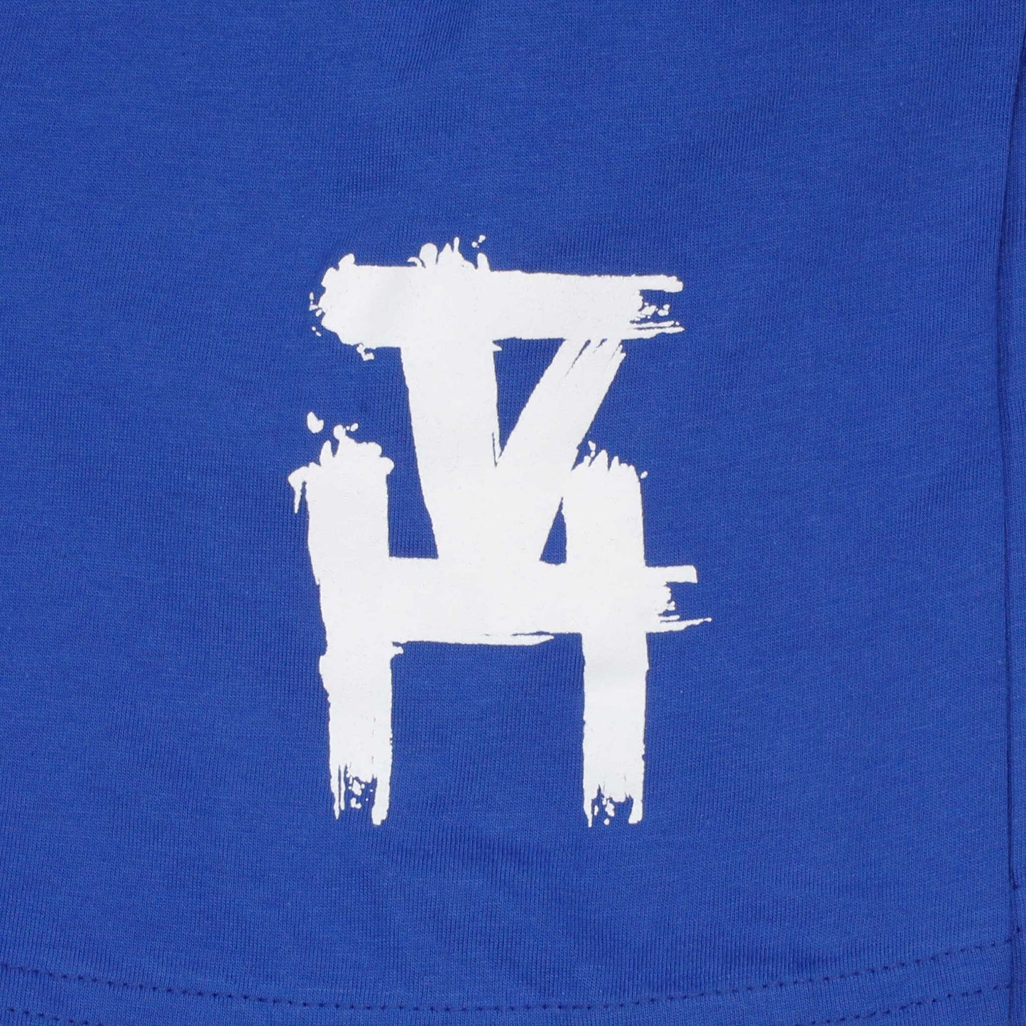 Men's - Heart Blue and White Crew Neck T-Shirt-Vaughn de Heart