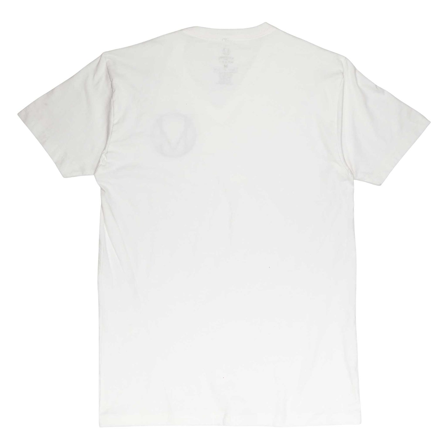 Men's - Circle Logo White V Neck T-Shirt-Vaughn de Heart