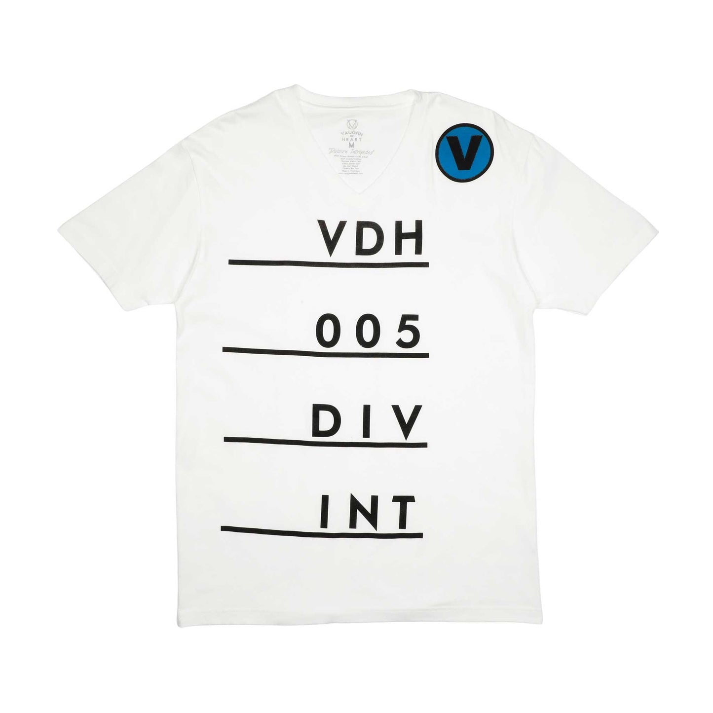 Men's - Sail White V-Neck T-Shirt-Vaughn de Heart