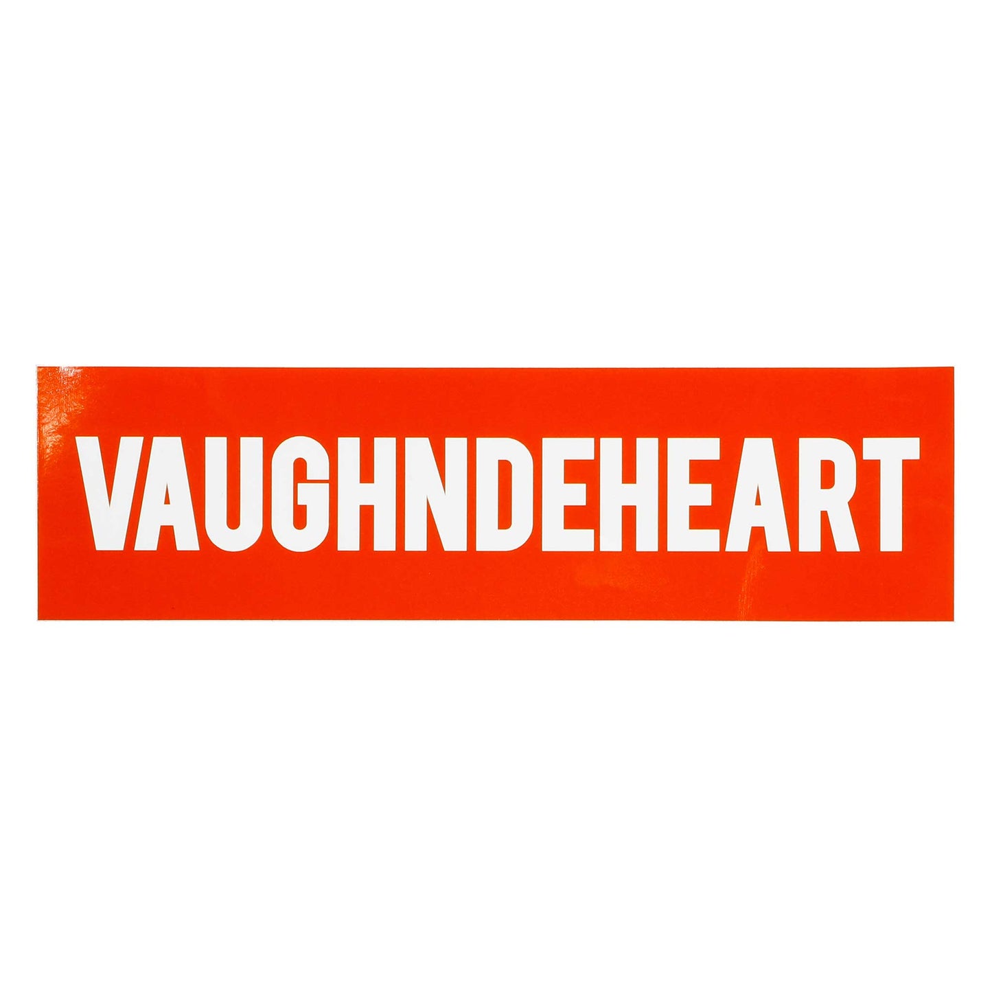 Vaughn de Heart Red Box Logo Sticker-Vaughn de Heart