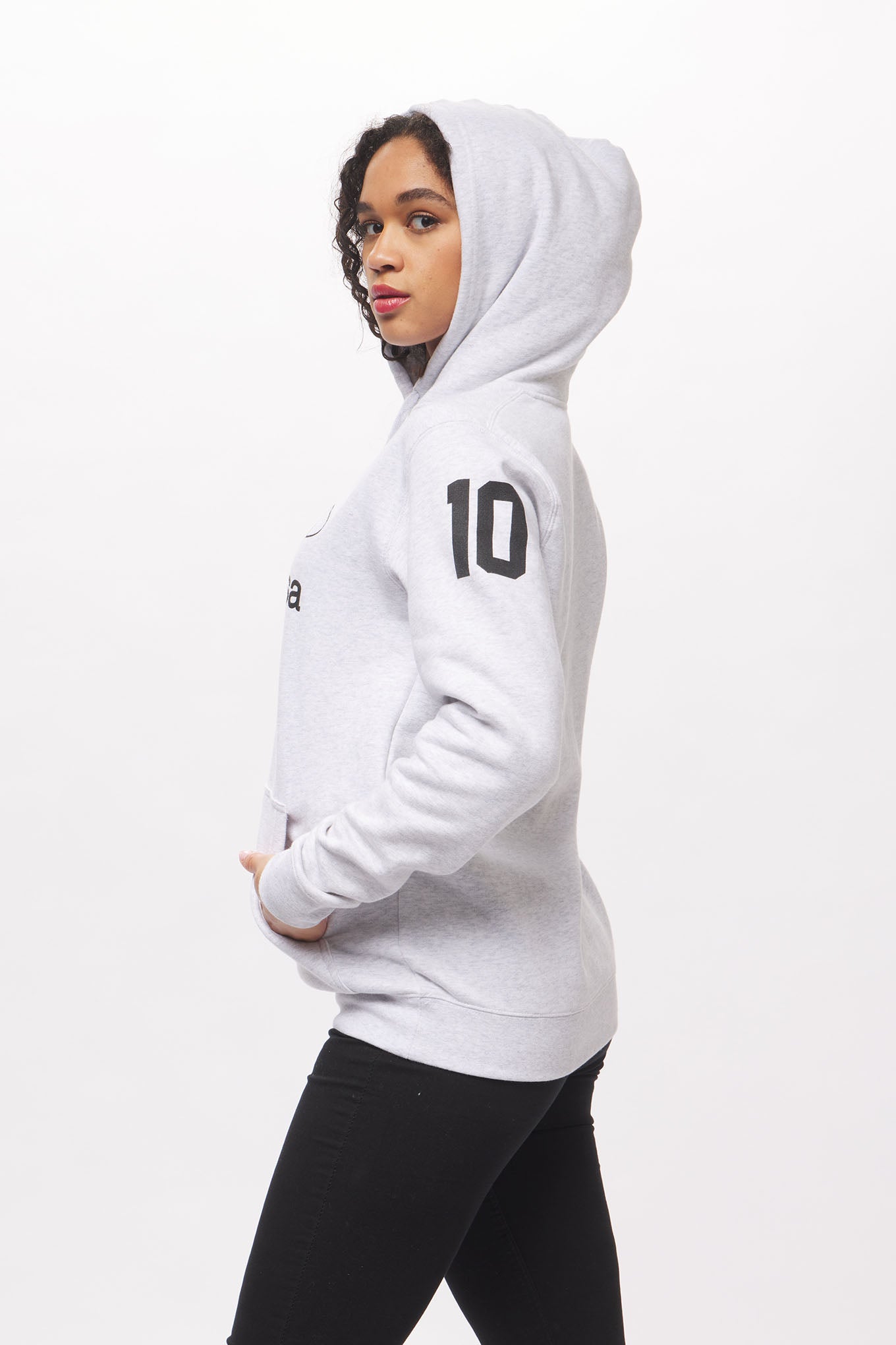 Women's - Uno Zero Auto da Corsa Heather White Pullover Hoodie-Vaughn de Heart