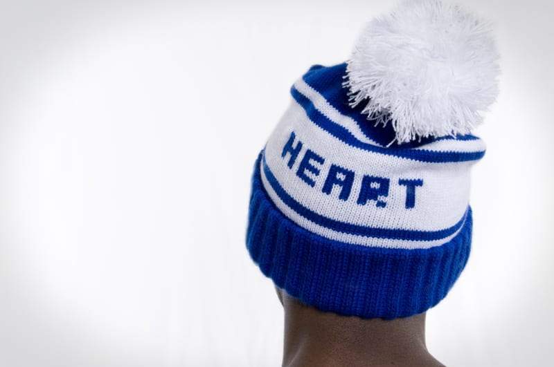 Men's - Heart Royal Blue Beanie-Vaughn de Heart