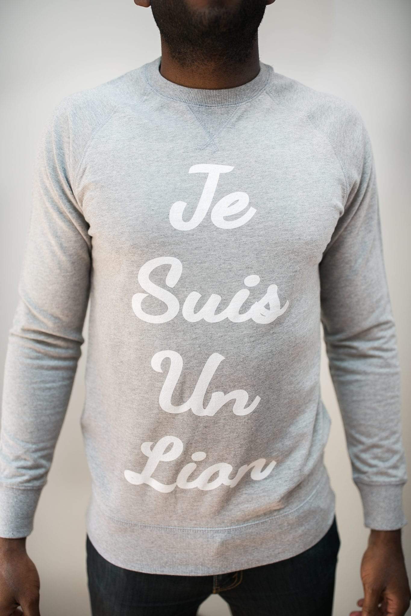 Men's - Je Suis un Lion Heather Grey Sweater-Vaughn de Heart