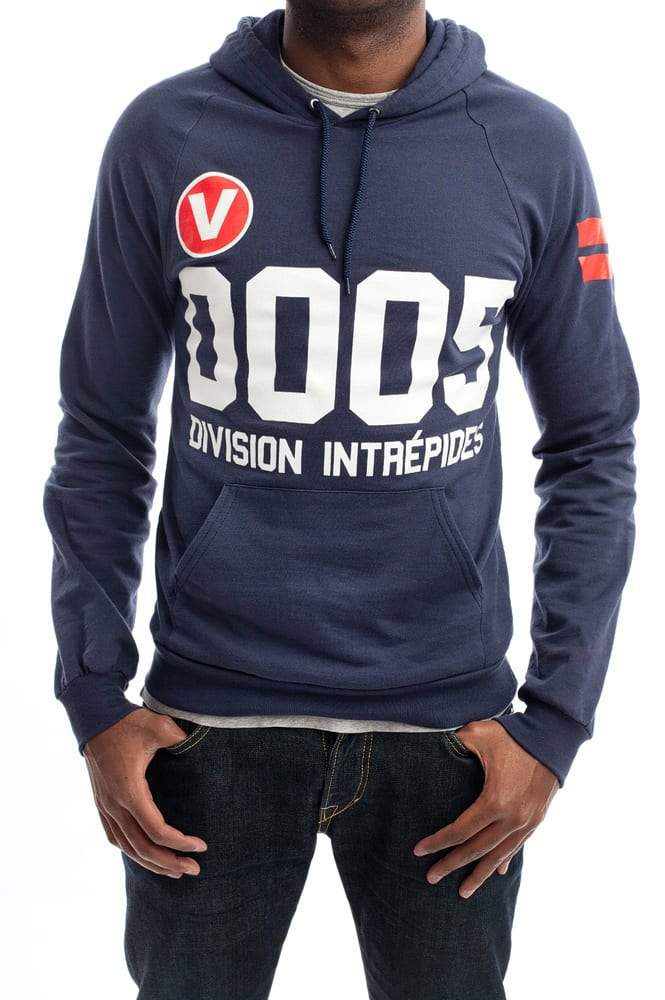 Men's - Division Intrépides Navy Blue Pullover Hoodie-Vaughn de Heart