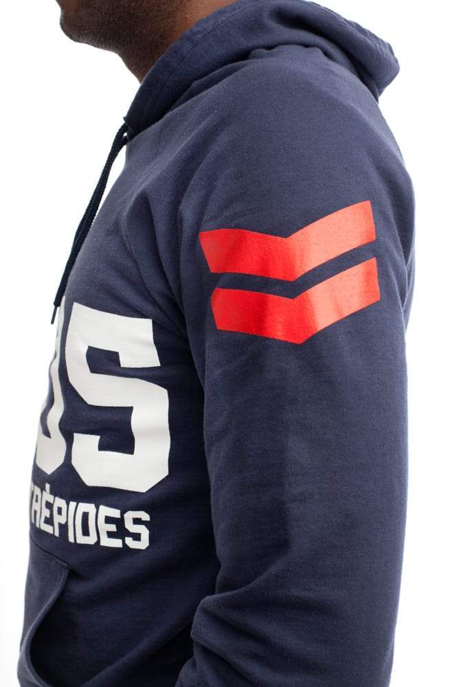 Men's - Division Intrépides Navy Blue Pullover Hoodie-Vaughn de Heart