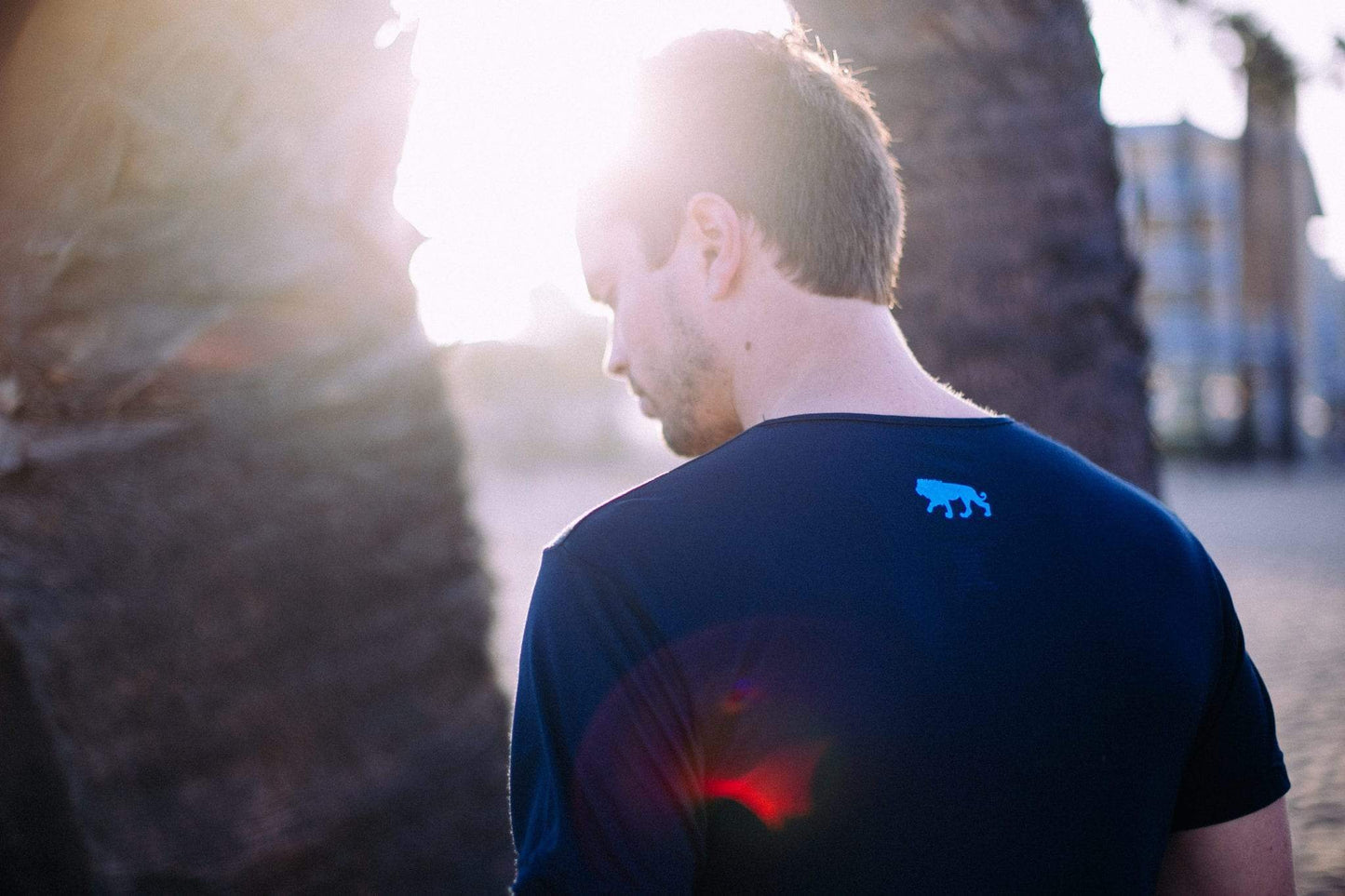 Men's - I lost my heart to the Sea Navy Blue Crew Neck T-Shirt-Vaughn de Heart