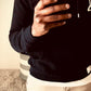 Men's - House of V - Black Varsity Chenille Patch Pullover Hoodie