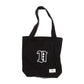 Men's - House of V - Black Varsity Chenille Patch Heavyweight Canvas Tote Bag-Vaughn de Heart