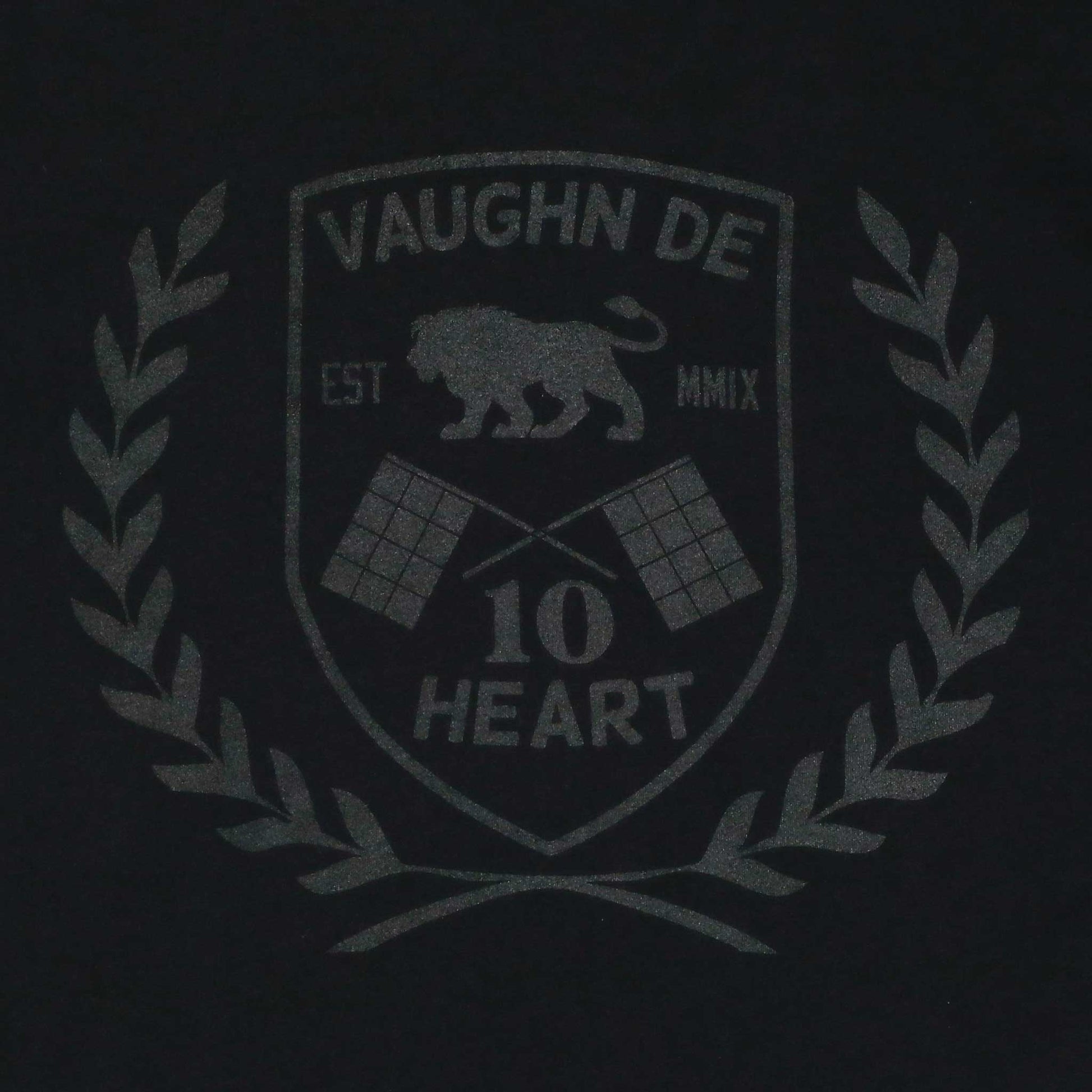 Men's - Uno Zero Emblema Black Crew Neck T-Shirt-Vaughn de Heart