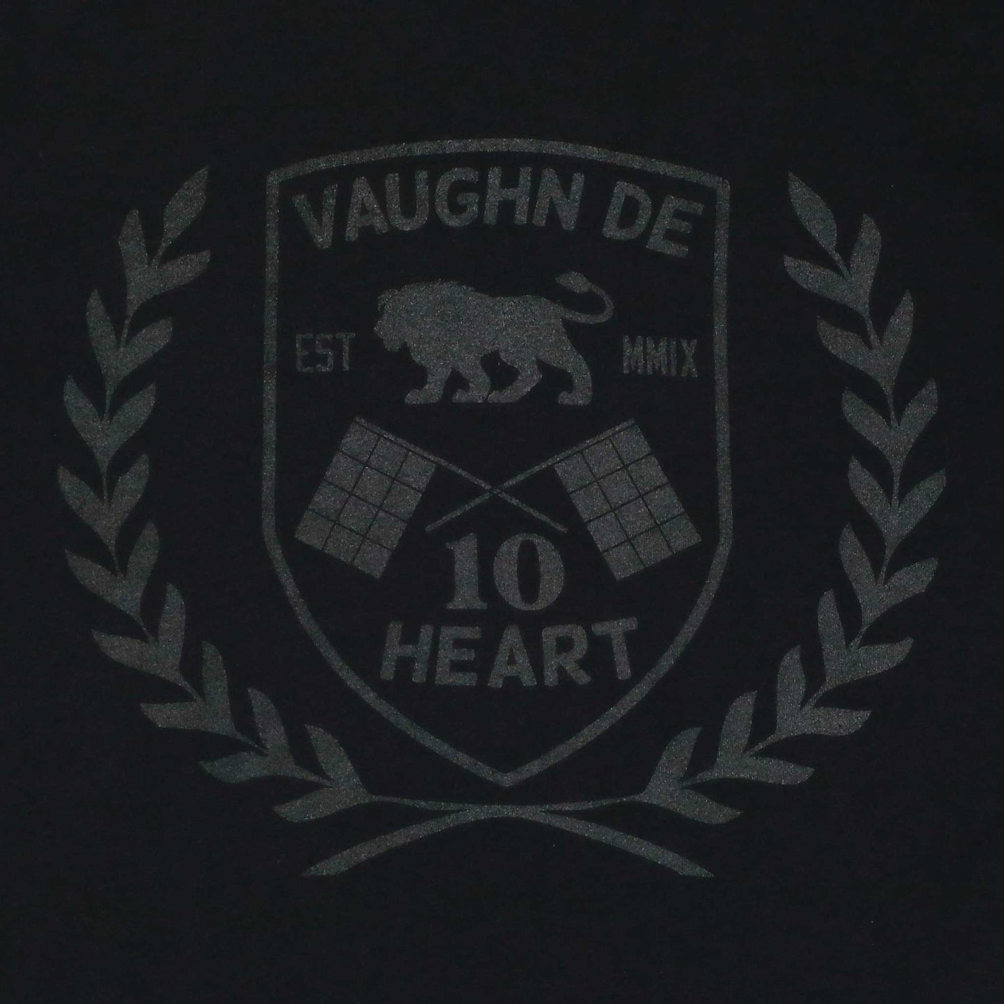 Women's - Uno Zero Emblema Black Crew Neck T-Shirt-Vaughn de Heart