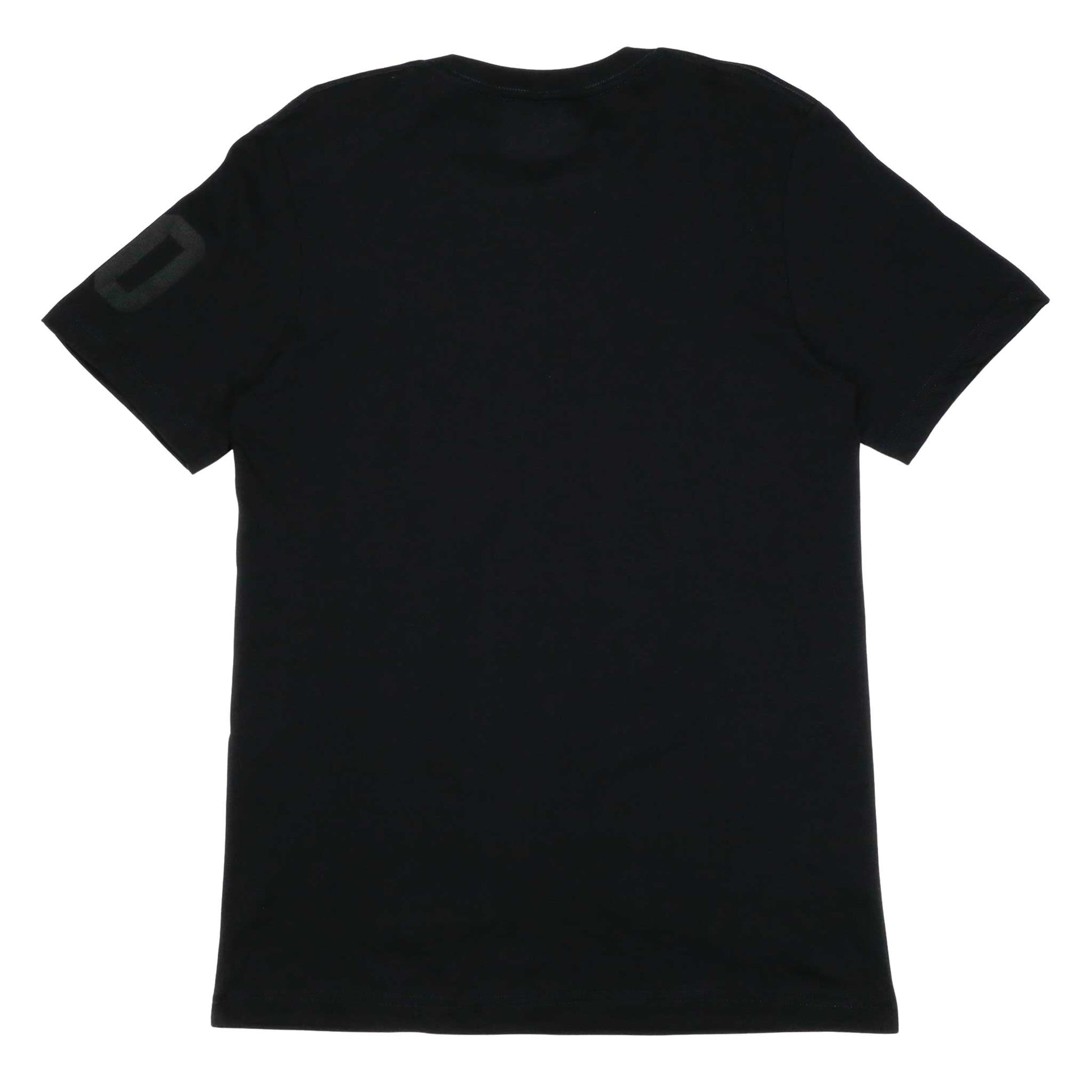 Women's - Uno Zero Emblema Black Crew Neck T-Shirt-Vaughn de Heart