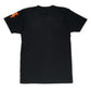 Men's - Heart Black and Orange Crew Neck T-Shirt-Vaughn de Heart
