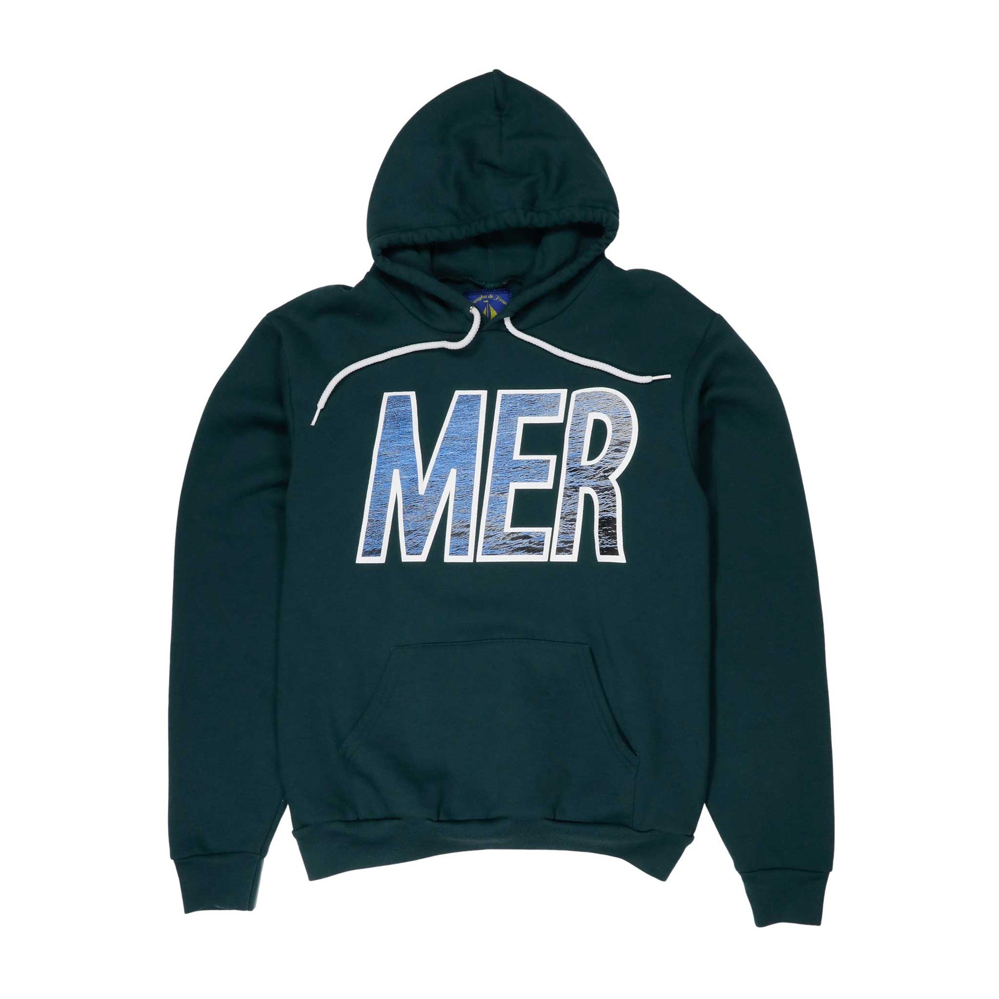 Men's Mer Hoodie Green Pullover Hoodie-Vaughn de Heart