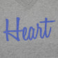 Men's - Heart Heather Grey V-Neck T-Shirt-Vaughn de Heart