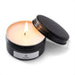 House of V - Black 3 Oz Eco Soy Wax Tin Lavender Scented Aroma Candle-Vaughn de Heart