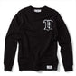 Men's - House of V - Black Varsity Chenille Patch Crew Neck Sweater-Vaughn de Heart
