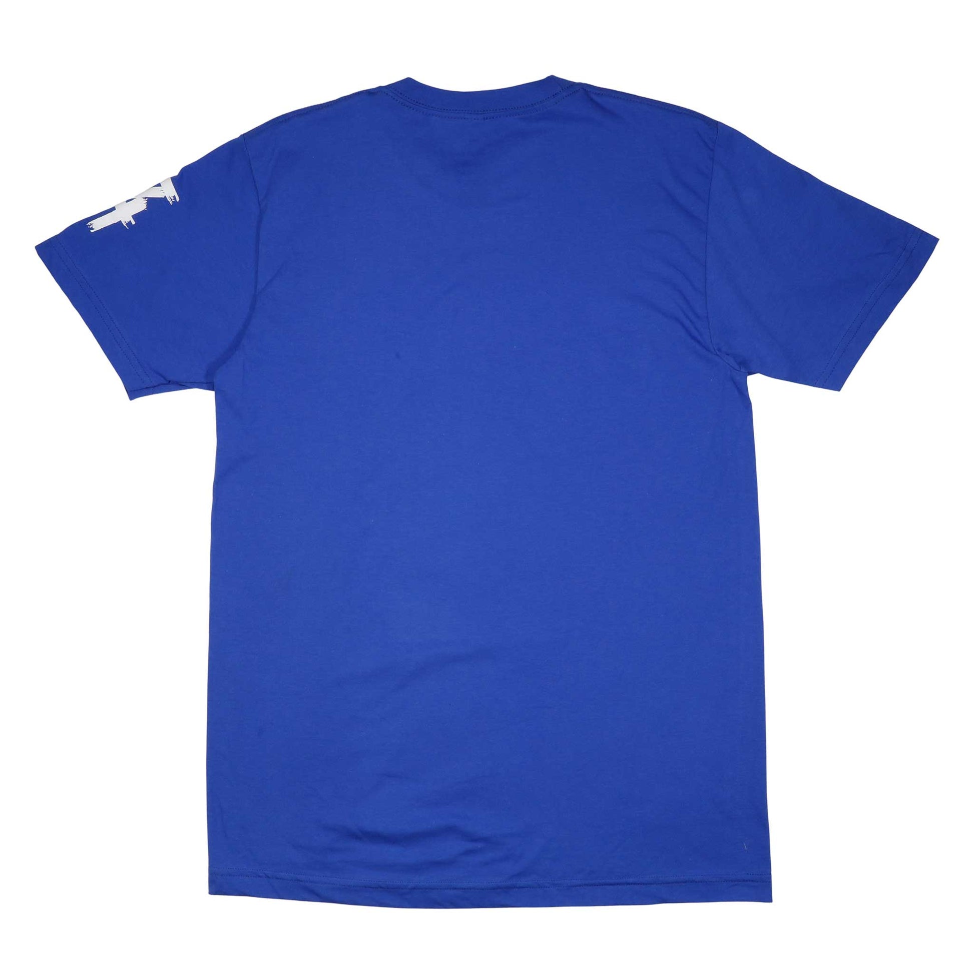 Women's - Heart Blue and White Crew Neck T-Shirt-Vaughn de Heart