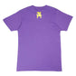 Women's - Heart Purple and Gold Crew Neck T-Shirt-Vaughn de Heart