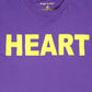 Women's - Heart Purple and Gold Crew Neck T-Shirt-Vaughn de Heart