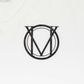Women's - Circle Logo White V Neck T-Shirt-Vaughn de Heart