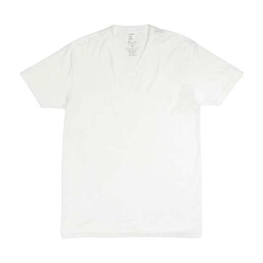 Men's - Blank White V-Neck T-Shirt-Vaughn de Heart