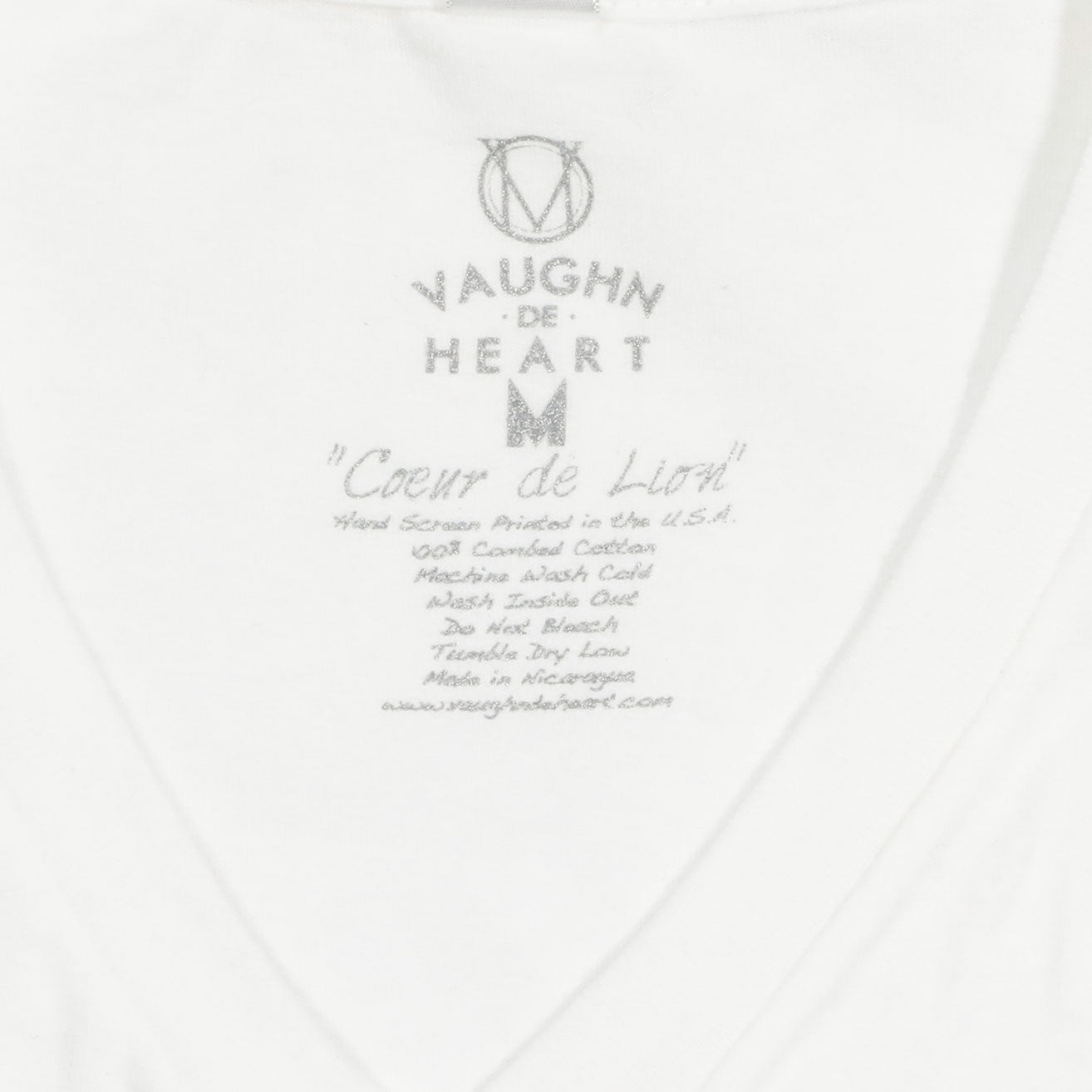 Men's - Blank White V-Neck T-Shirt-Vaughn de Heart