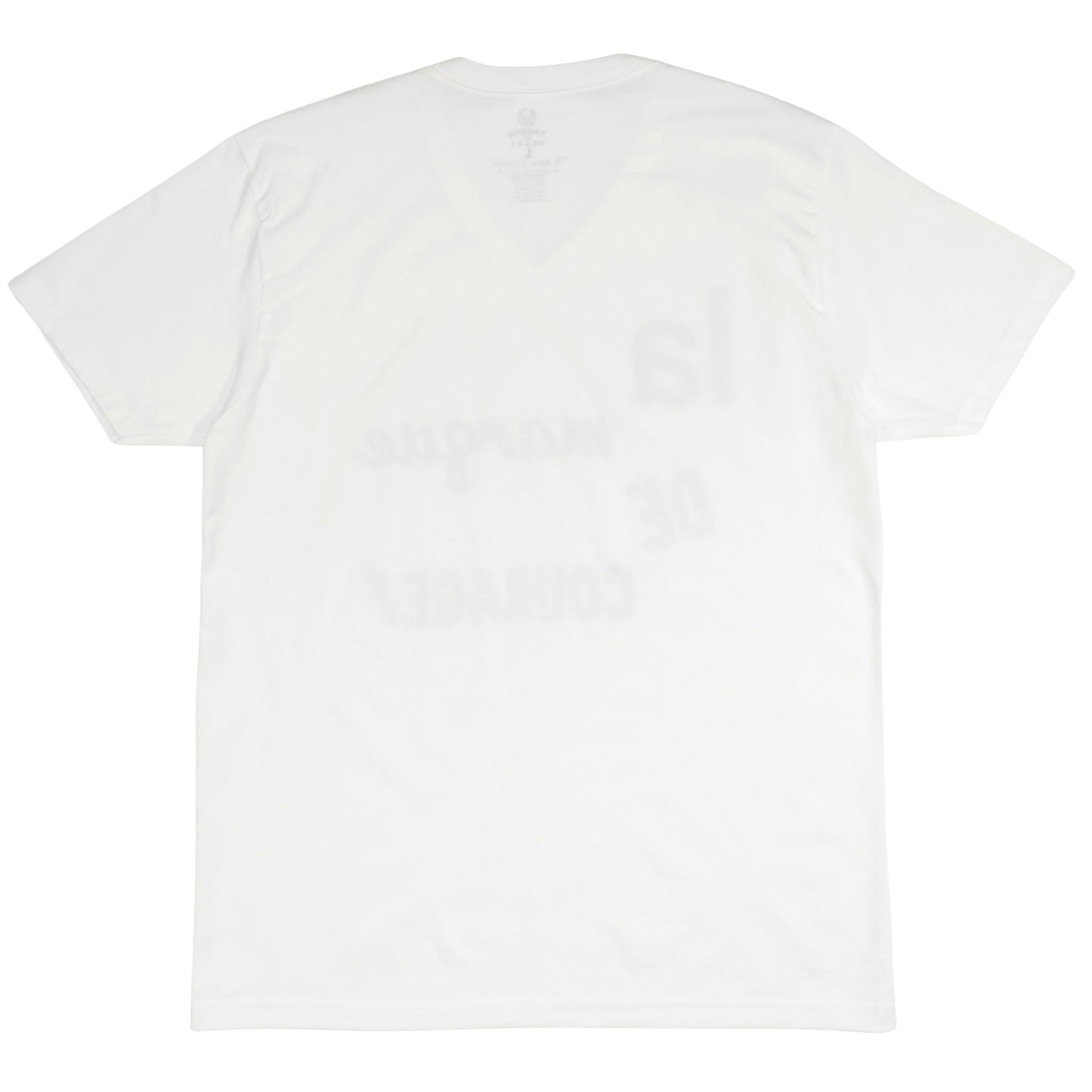 Women's - La Marque de Courage White V-Neck T-Shirt-Vaughn de Heart