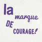 Women's - La Marque de Courage White V-Neck T-Shirt-Vaughn de Heart