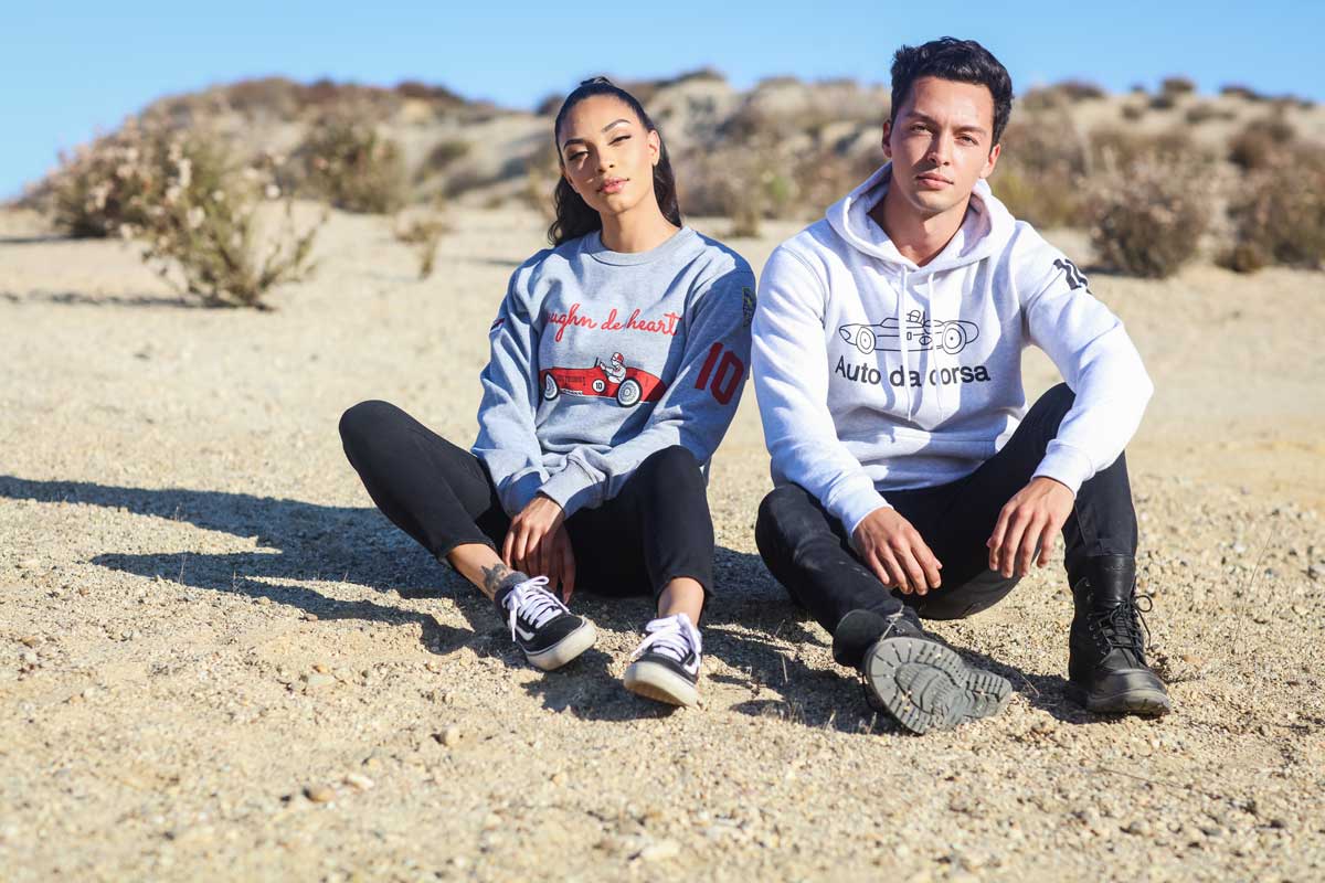 Women's - F1 Sweatshirt - Uno Zero Automobilismo Heather Grey Sweater-Vaughn de Heart