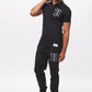 Men's - House of V - Black Varsity Chenille Patch Polo-Vaughn de Heart