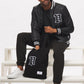 Men's - House of V - Black Varsity Chenille Patch Heavyweight Canvas Tote Bag-Vaughn de Heart