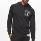 Men's - House of V - Black Varsity Chenille Patch Pullover Hoodie-Vaughn de Heart