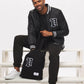 Men's - House of V - Black Varsity Chenille Patch Heavyweight Canvas Tote Bag-Vaughn de Heart