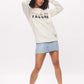 Women's - Voilier - Cream Nautical Flags Crew Neck Sweater-Vaughn de Heart