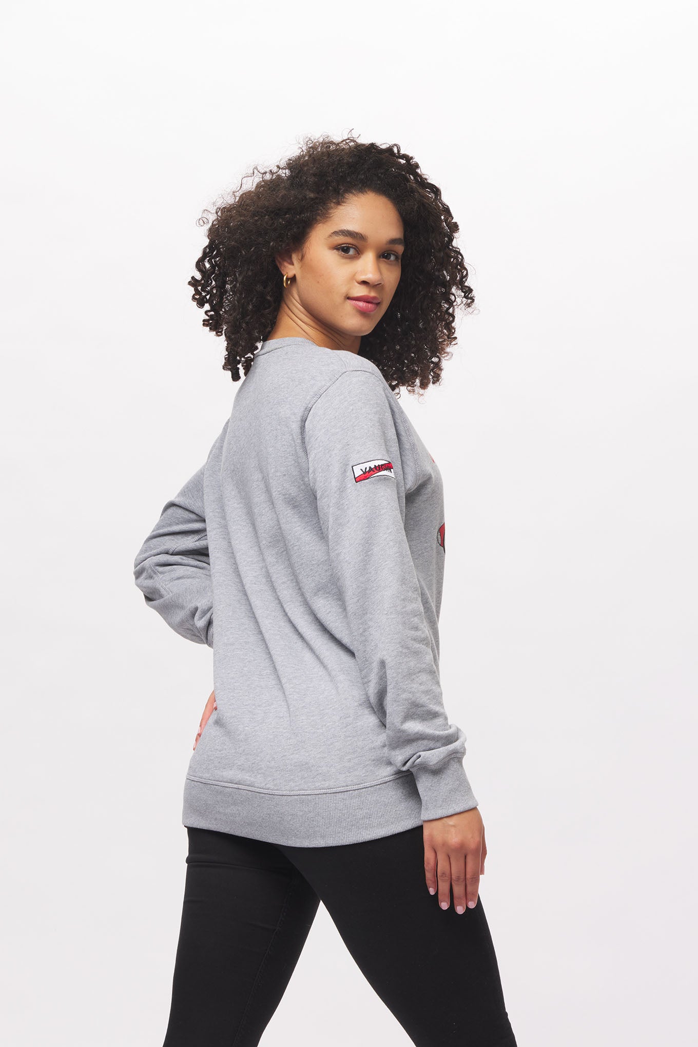 Women's - F1 Sweatshirt - Uno Zero Automobilismo Heather Grey Sweater-Vaughn de Heart