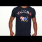 Men's - Voilier - Navy Blue Lion Nautical Flag Crew Neck T-Shirt