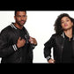 Men's - House of V - Black Varsity Chenille Patch Nylon Varsity Jacket