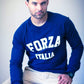 Men's - Forza Italia Navy Blue Crew Neck Sweater-Vaughn de Heart