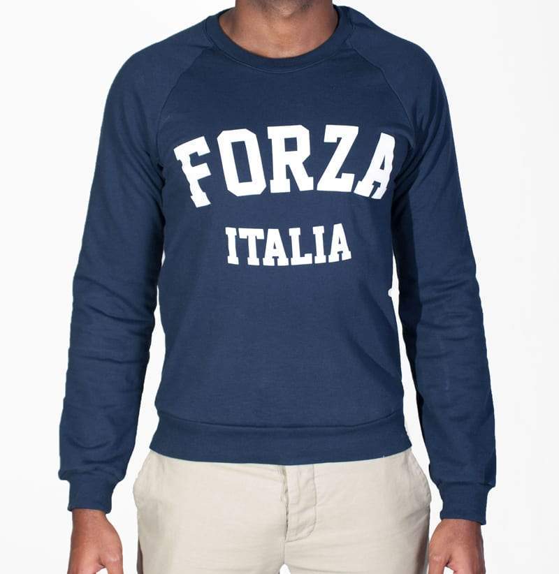 Men's - Forza Italia Navy Blue Crew Neck Sweater-Vaughn de Heart