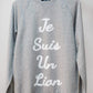 Men's - Je Suis un Lion Heather Grey Sweater-Vaughn de Heart