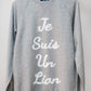 Women's - Je Suis un Lion Heather Grey Sweater-Vaughn de Heart