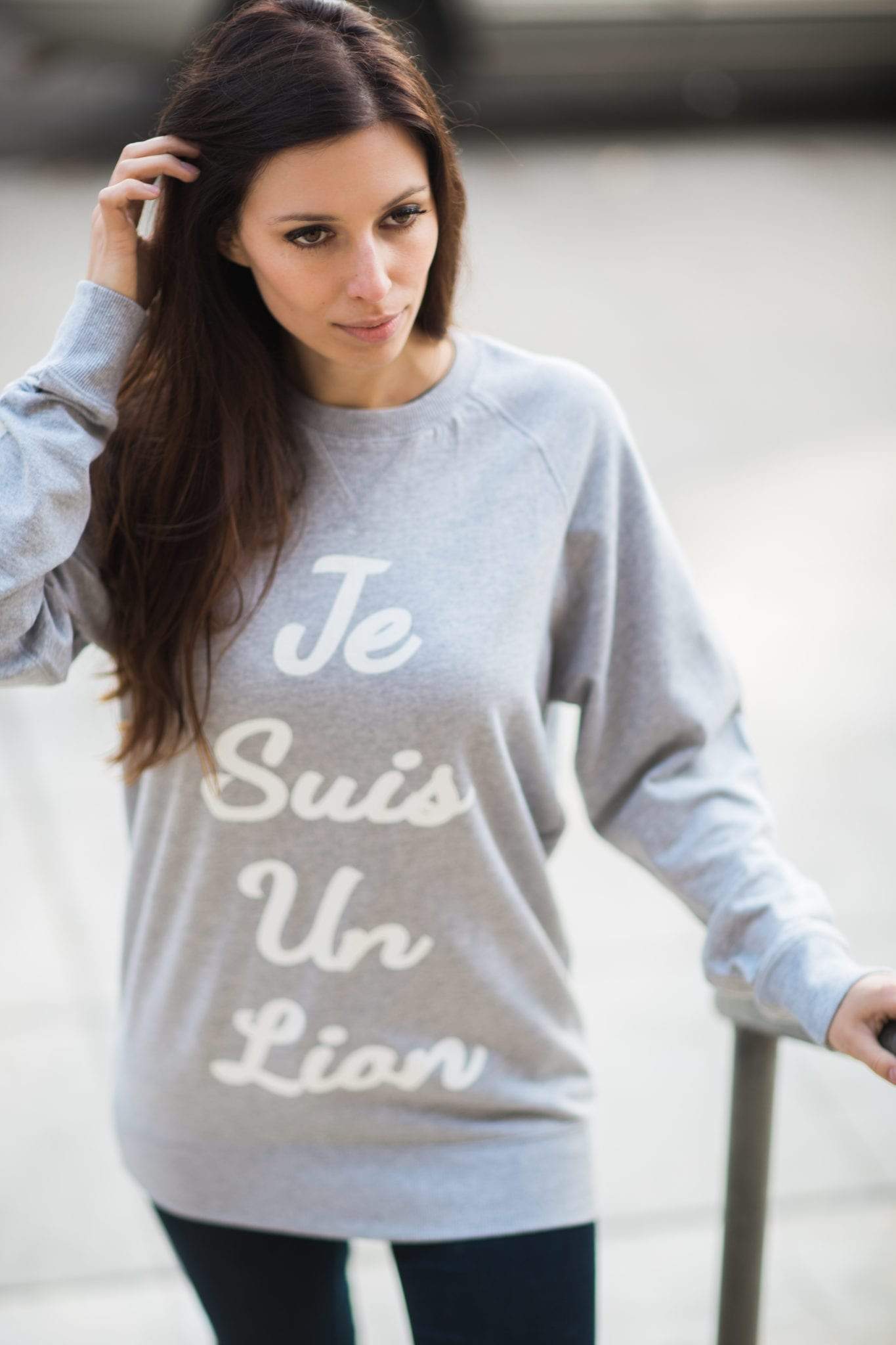 Men's - Je Suis un Lion Heather Grey Sweater-Vaughn de Heart