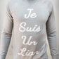 Men's - Je Suis un Lion Heather Grey Sweater-Vaughn de Heart