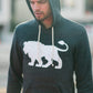 Men's - Je Suis un Lion Heather Grey Pullover Hoodie-Vaughn de Heart