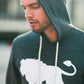 Men's - Je Suis un Lion Heather Grey Pullover Hoodie-Vaughn de Heart