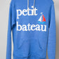 Men's Petit Bateau Light Blue Pullover Hoodie-Vaughn de Heart